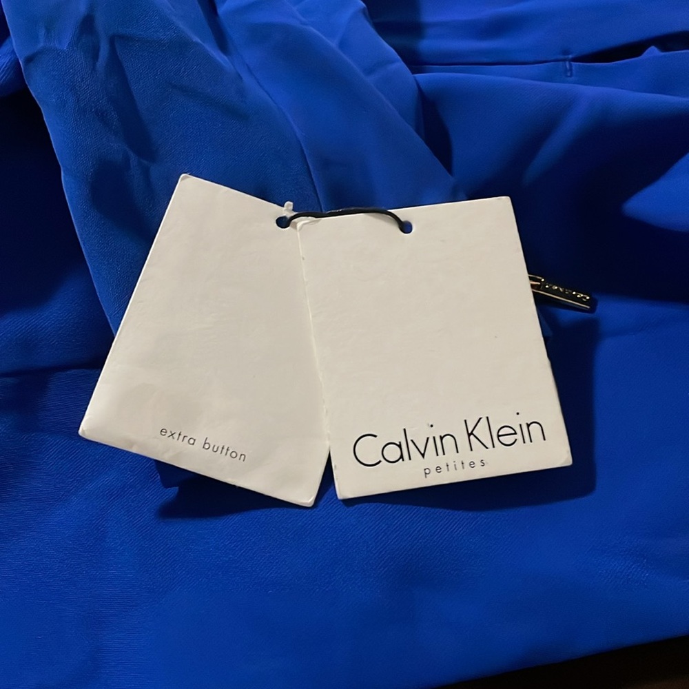 Calvin Klein Petite Zip-Pocket Crepe Jacket - Picture 10 of 10